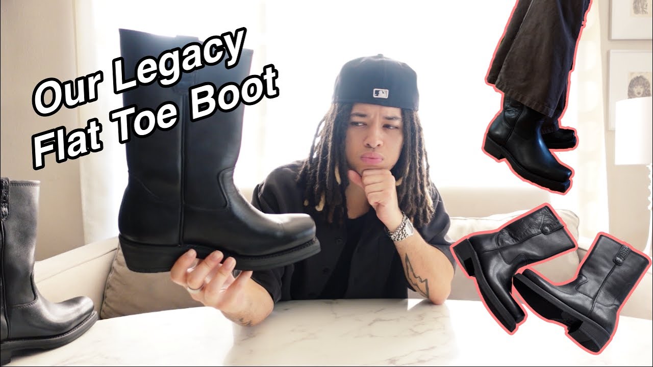My New Favorite Boots! Our Legacy Flat Toe Leather Boots Quick