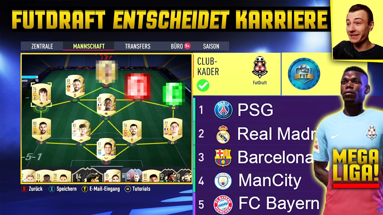 Fifa 22 Spieler Karrieremodus Max Level FUTDRAFT ENTSCHEIDET KARRIERE TEAM ⚽ FIFA 22 kaRrieremodus Challenge