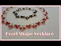 Heart shape necklace  raw  dins rombaoa jewellery swarovski