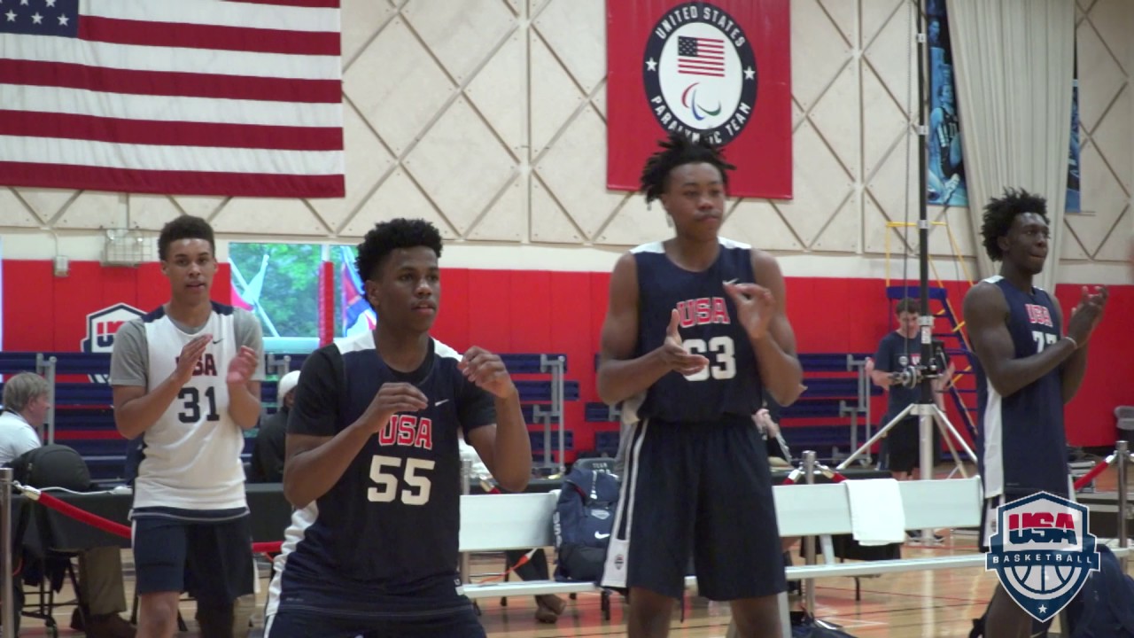 USA Basketball Men's U16 Training Camp Athletes Receive A Little Mind Candy YouTube