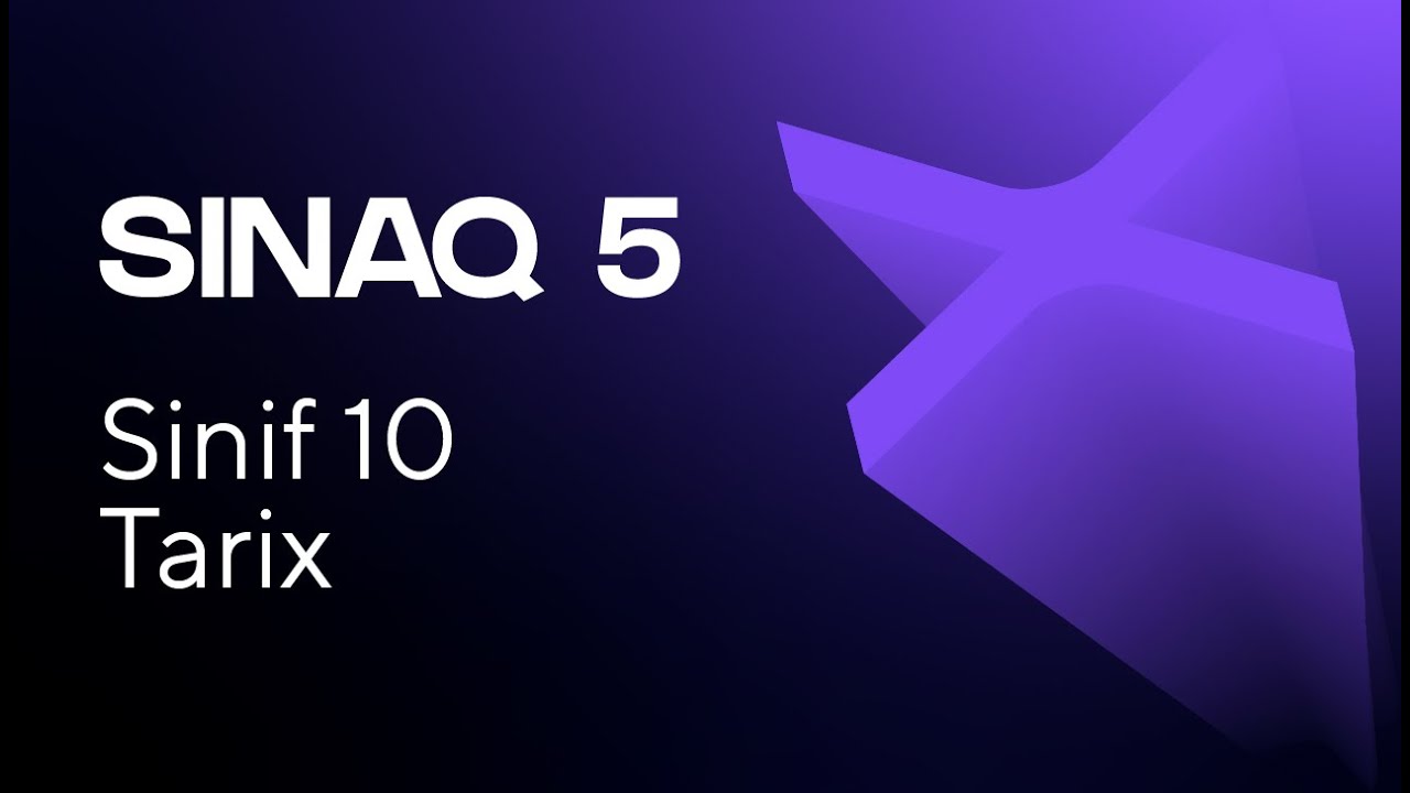 Tarix 10-cu sinif   Güvən Sınaq 5   Qrup fənləri üzrə