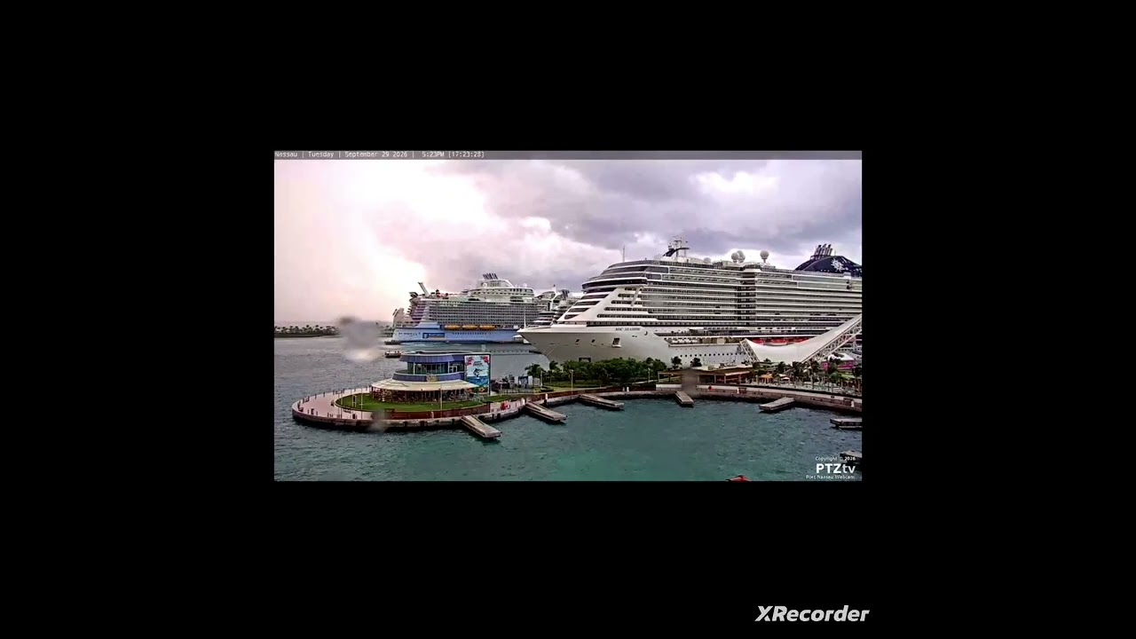 Utopia of the seas departing in Nassau with #cruise low horn part 49