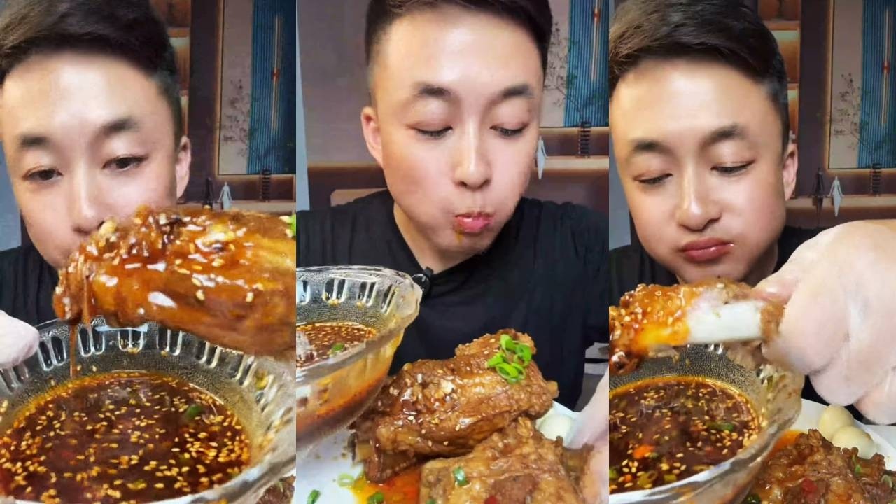 【ASMR】【MUKBANG】Braised pork ribs| EATING FOOD SHOW | CHINESE MUKBANG