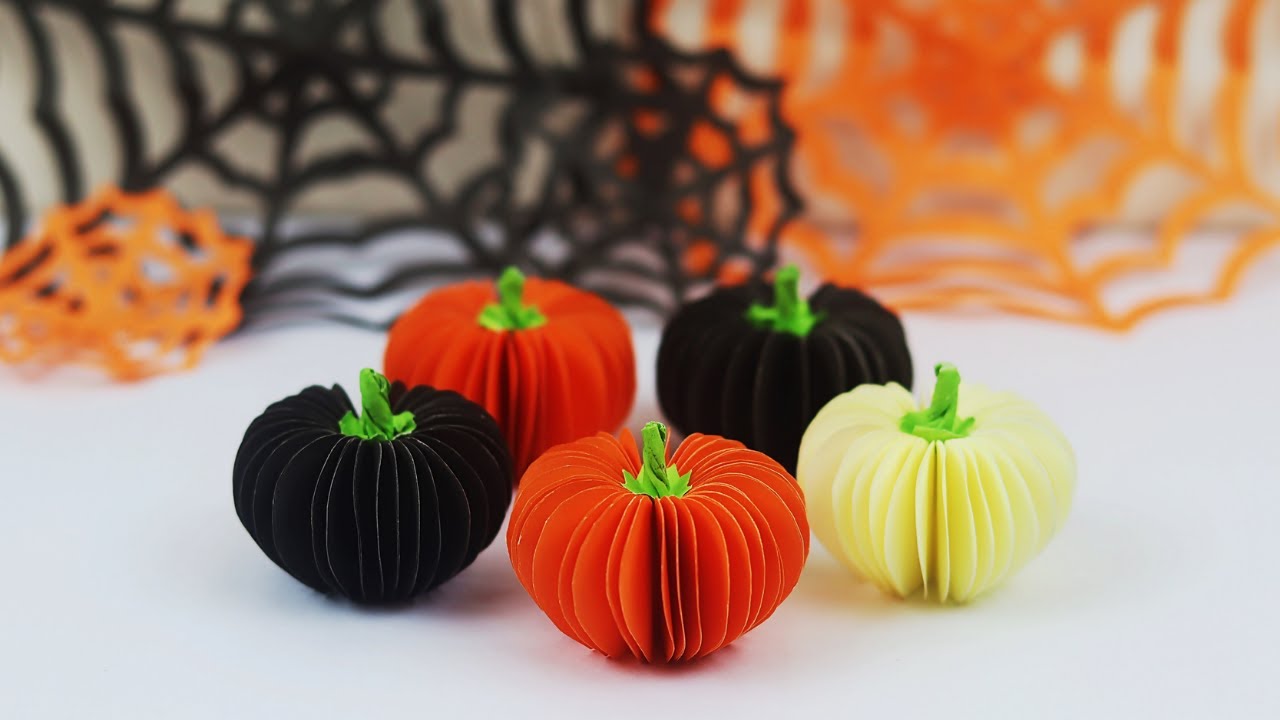 Paper Pumpkin For Halloween Decorations | Halloween Crafts ...