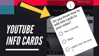 Learn how to add info cards boost engagement and discoverability on
your channel! want more tips become famous online? go
https://viewership....