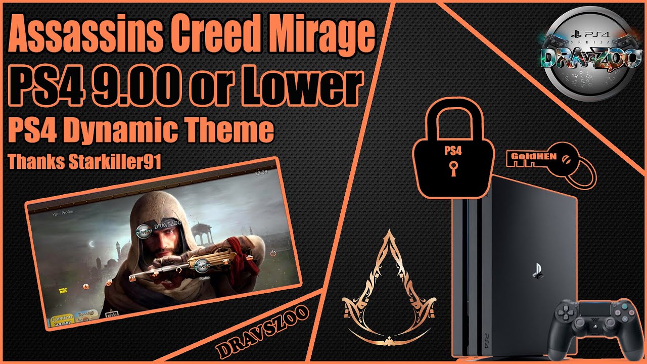 Assassins Creed Mirage PS4 Dynamic Theme 