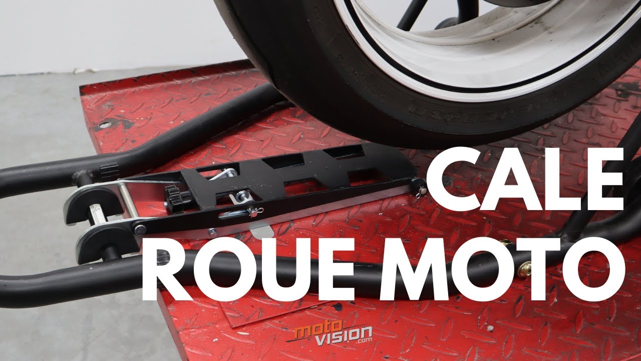 Support rotatif à rouleaux pour roue de moto - Moto Vision