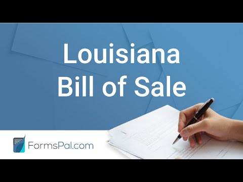 Louisiana Bill Of Sale Requirements