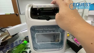 Cara Set Masa Tarikh Punch Card Machine ITBOX i52N Lite Date Time Setting Time Recorder