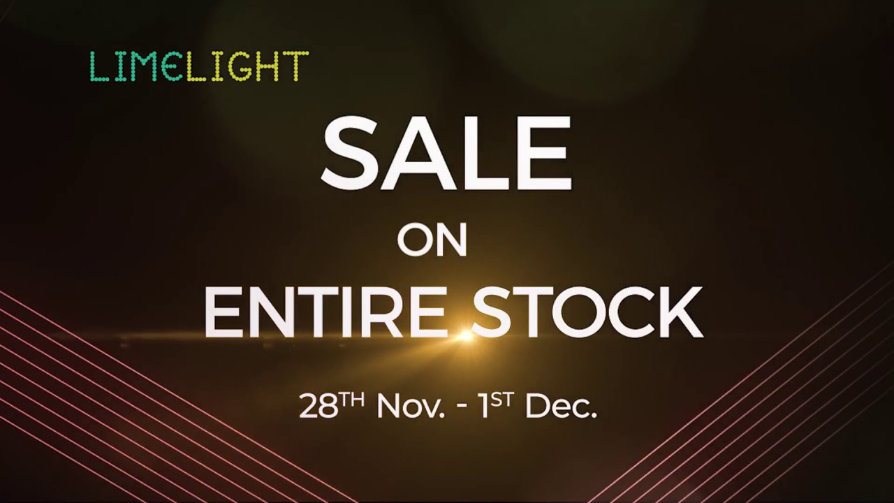 Golden Friday Sale On Entire Stock Upto 30 Off - Limelight.PK - 28th Nov to 1st Dec 2019