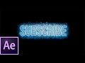 Adobe After Effects Saber Text Animation | 100% Free &amp; Easy Tutorial