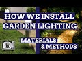 How to Install Electrical Garden Lighting Materials | Electrician TV