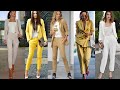 ESTILO DE MODA ELEGANTE Y CASUAL USANDO TRAJES CHAQUETAS/ TRAJES DE MODA MUJER 2021 TENDENCIAS MODA