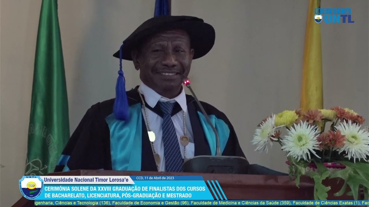 REITÓR UNTL NIA AGRADESIMENTU BA RESEM-GRADUADU HO NIA FAMILIA SIRA INKLUI SIVITAS AKADEMIKA