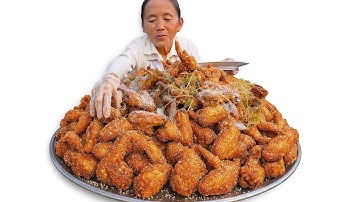 Bà Tân Vlog - Lần Đầu Làm Mâm Cánh Gà Rang Muối Khổng Lồ Đãi Cả Làng