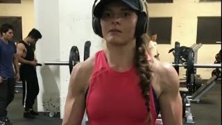 Fit Women Workout 2019 - Slow Mo Ashleigh Pope Blasts Shoulders Part - 192