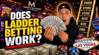 I Tried the Ladder Betting Strategy at a Vegas Casino… It Got INSANE