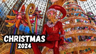 PARIS  CHRISTMAS IN GALERIE LAFAYETTE NOEL 2024 ?? ,4K 120 fps