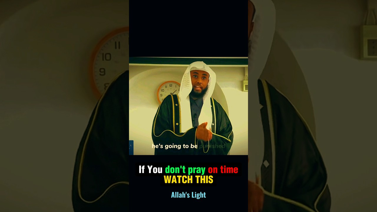 If you don't pray on time, this will happen 