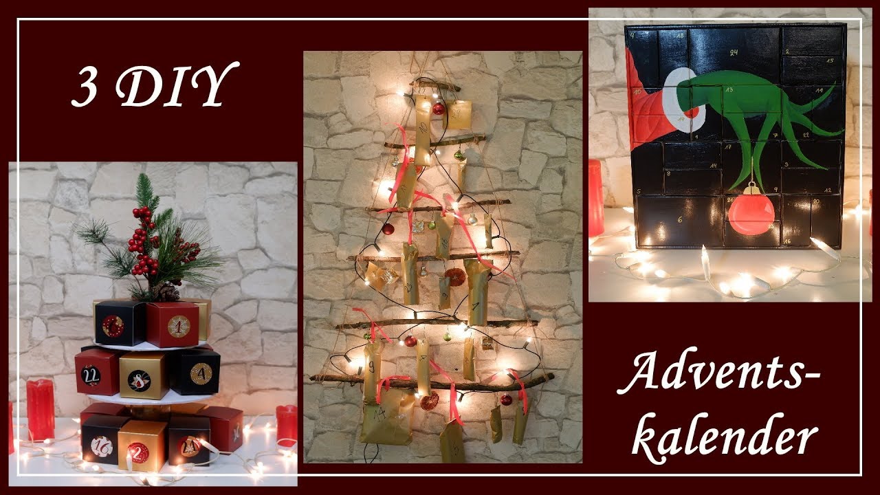3 DIY Adventskalender zum selber machen SinahsBackwahn