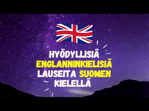 Video: Hyödyllisiä sanoja ja lauseita tanskaksi