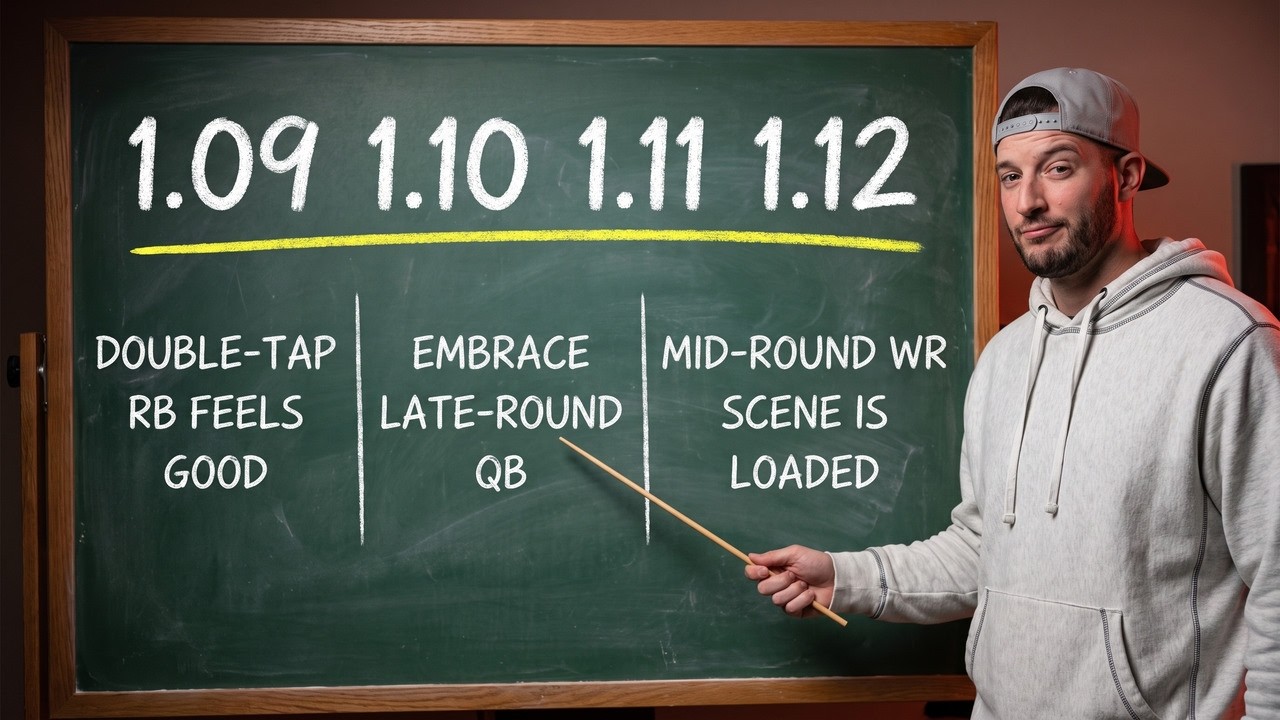 How To DOMINATE Your Fantasy Draft From a Late Draft Position (1.09-1.12)