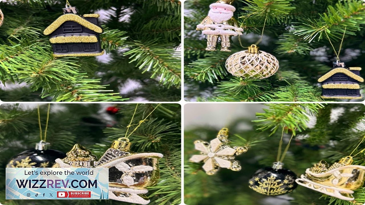 Garvee 50ct Christmas Ball Ornaments for Christmas Trees Shatterproof Small Baubles