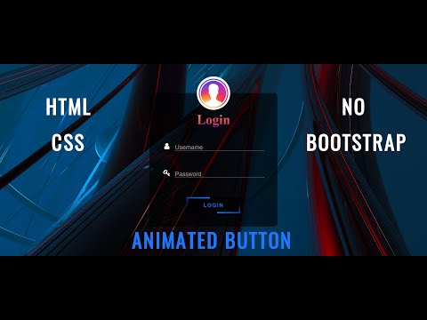 Responsive Login Page Design CSS | Button Animation | No Bootstrap