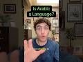 Is Arabic Truly a Language? #Sponsored
