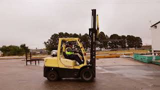 Details 2015 Hyster H90FT Pneumatic Tire Forklift Update
