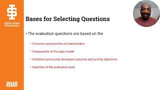 Designing the Evaluation: Determining the Evaluation Questions and the Evaluation Design
