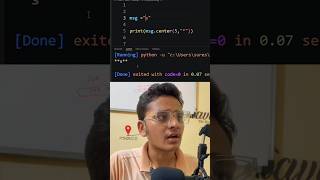 String centre() method in #python #programming