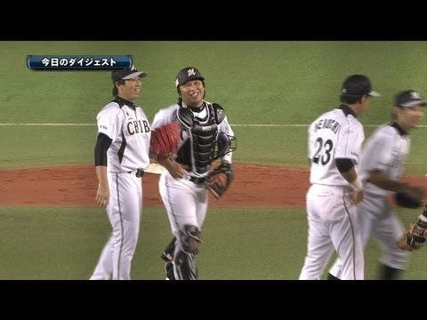2013.09.07 M3-0L 井口に特大弾!! ロッテが終盤に好機生かし白星