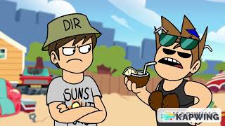 Eddsworld - Surf \& Turf Wars pt. 1 But Only When Edd Is On Screen