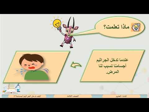 الصف الثالث العلوم كيف تدخل الجراثيم أجسامنا 2 1