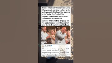 The Rock Cried After 15-Minute Standing Ovation At Venice Film Festival