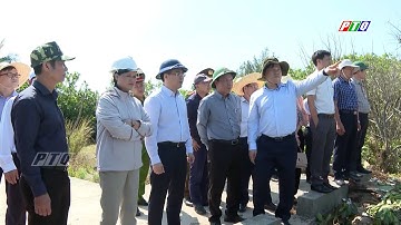 Chủ tịch UBND tỉnh Nguyễn Hoàng Giang kiểm tra công trình, dự án trên đảo Lý Sơn | PTQ