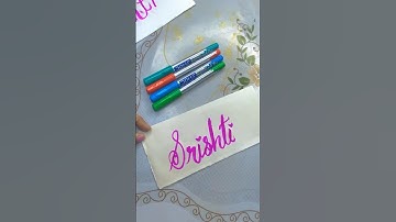 Srishti name calligraphy #calligraphy #writing #shorts@Msdentalworld @power of girl official