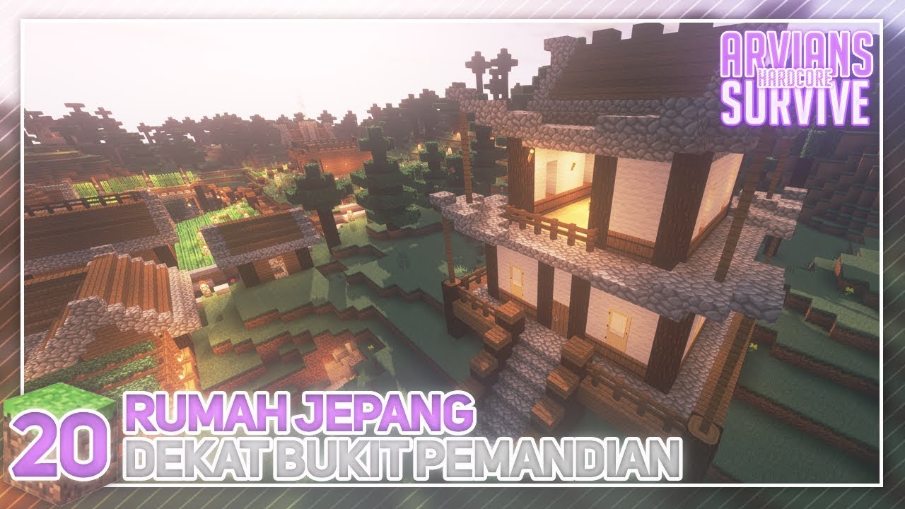  Minecraft  Hardcore Indonesia 20  Rumah  Jepang  Dekat 