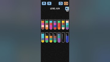 Water Color Sort Level 529 Solution WalkThrough Gameplay