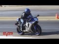 Drag Races: Yamaha R1 vs GSXR 1000 vs Suzuki B-King vs GSXR 600 | motos de 10 seg Copa Carnaval 2018