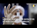 Brazil study shows China’s Sinovac vaccine less effective than earlier data on the Covid-19 shots
