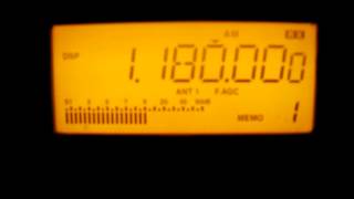 Radio Martí AM 1180 Miami Florida EEUU - Neuquen Argentina 0630 UTC Icom R75 & antenna K9AY