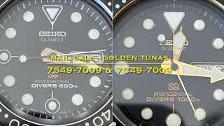 Seiko Golden Tunas - Part 0: Mail call (7549-7009 and 7C46-7009)