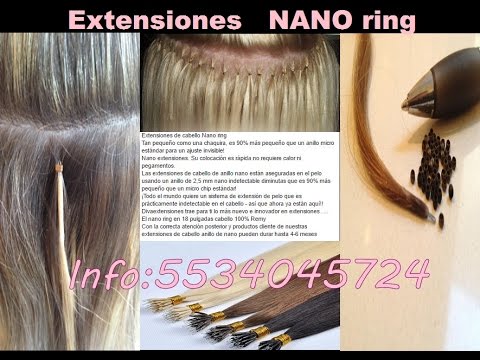 COMO COLOCAR EXTENSIONES DE NANO RING LAS MEJORES - YouTube