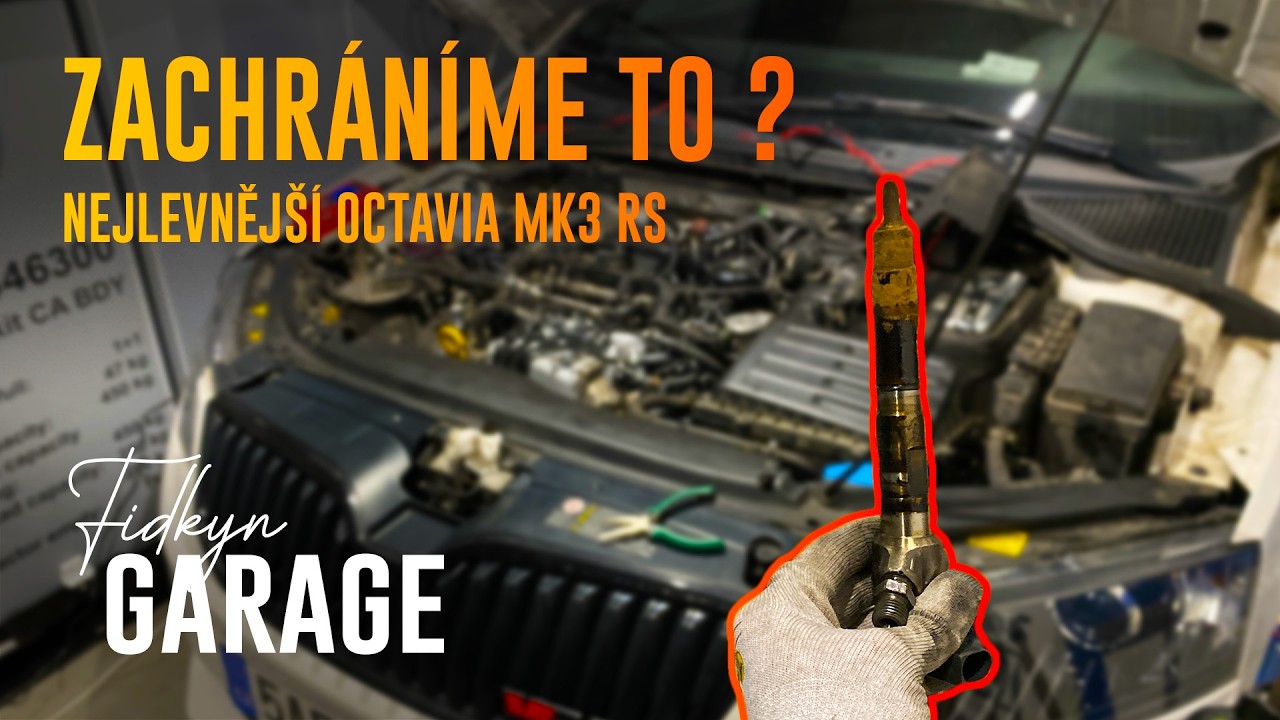 PROBLÉM SE VSTŘIKY | NEJLEVNĚJŠÍ OCTAVIA MK3 RS TDI