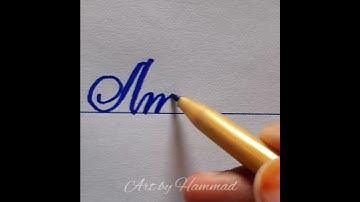 Amulya | Cursive writing | #shorts #viral #name