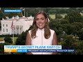 Donald Trump's secret plane switch after Iranian threat | 9 News Australia