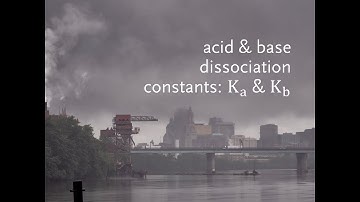 03 acid and base dissociation constants Ka and Kb