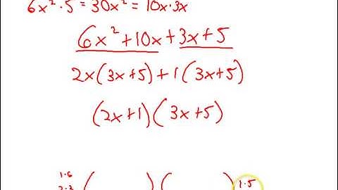 8 6 Factoring trinomials with larger than a 1